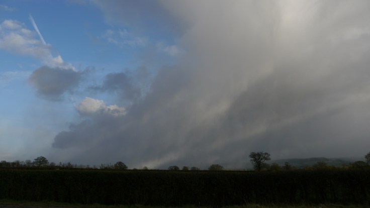 Snow storm heading for Cam, 11 March 2012, MJMcGill