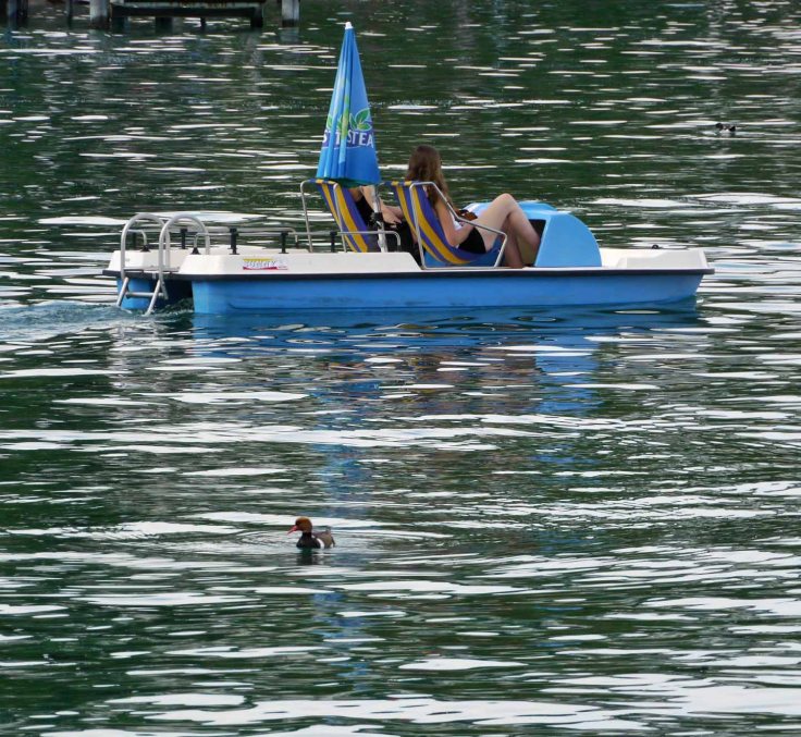 RCP and pedalo, Ouchy, Switzerland, MJMcGill